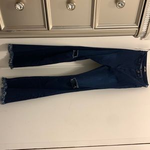 Dark wash flare jeans from sassy and southern boutique. Never been worn!